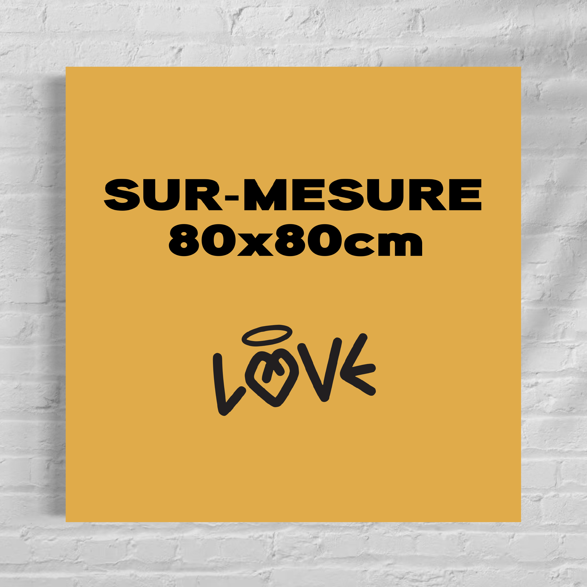 TOILE SUR MESURE 80X80